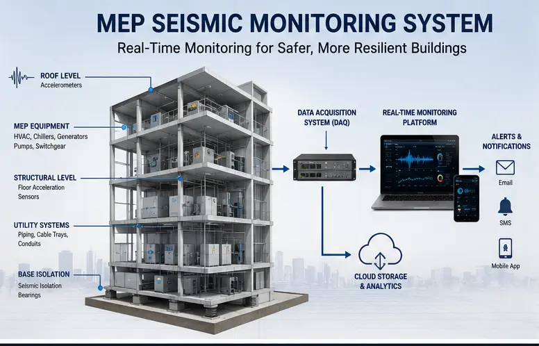 MEP seismic monitoring