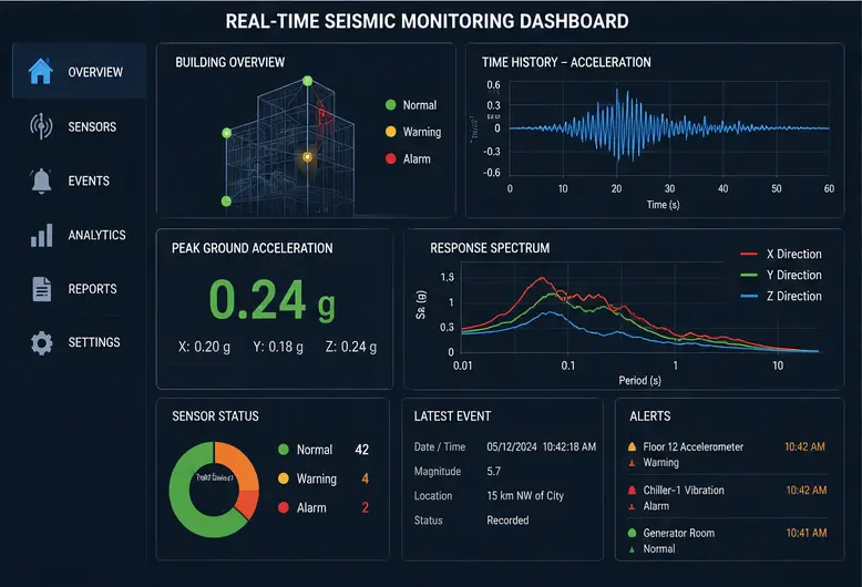 Real Time Seismic Monitoring Systems
