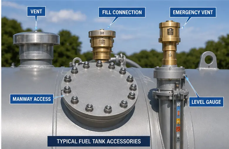 Typical Fuel Tank Accessories